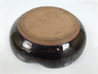 Japanese Ceramic Suiban Flower Vase Pottery Ikebana Accessory Brown Blue Y609-KT - Vase-chidorivintage.com