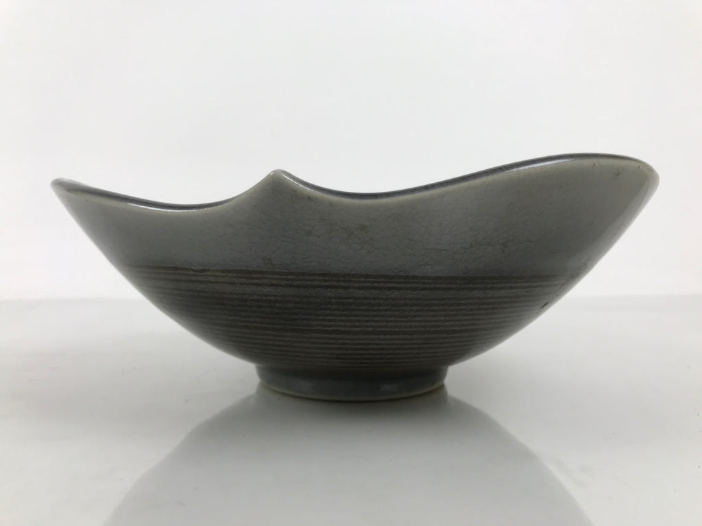 Japanese Ceramic Suiban Flower Vase Pottery Ikebana Accessory Brown Blue Y610-KT - Vase-chidorivintage.com