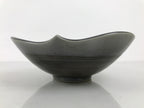 Japanese Ceramic Suiban Flower Vase Pottery Ikebana Accessory Brown Blue Y610-KT - Vase-chidorivintage.com