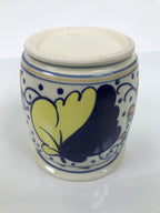 Japanese Porcelain Mizusashi Water Jar Vtg Tea Ceremony Pot Dutch-Style TG214-KT - Tea Ceremony-chidorivintage.com