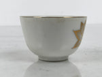 Japanese Porcelain Teacup Yunomi Buddhist Altar Offering Lotus Flower White G347-KT - Teacup-chidorivintage.com
