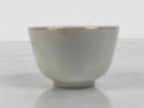 Japanese Porcelain Teacup Yunomi Buddhist Altar Offering Lotus Flower White G347-KT - Teacup-chidorivintage.com
