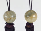 Japanese Granite Stone Hanging Scroll Weights Fuchin Kakejiku Purple Beige FC379-AD - Scroll Accessory-chidorivintage.com