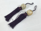 Japanese Granite Stone Hanging Scroll Weights Fuchin Kakejiku Purple Beige FC379-AD - Scroll Accessory-chidorivintage.com