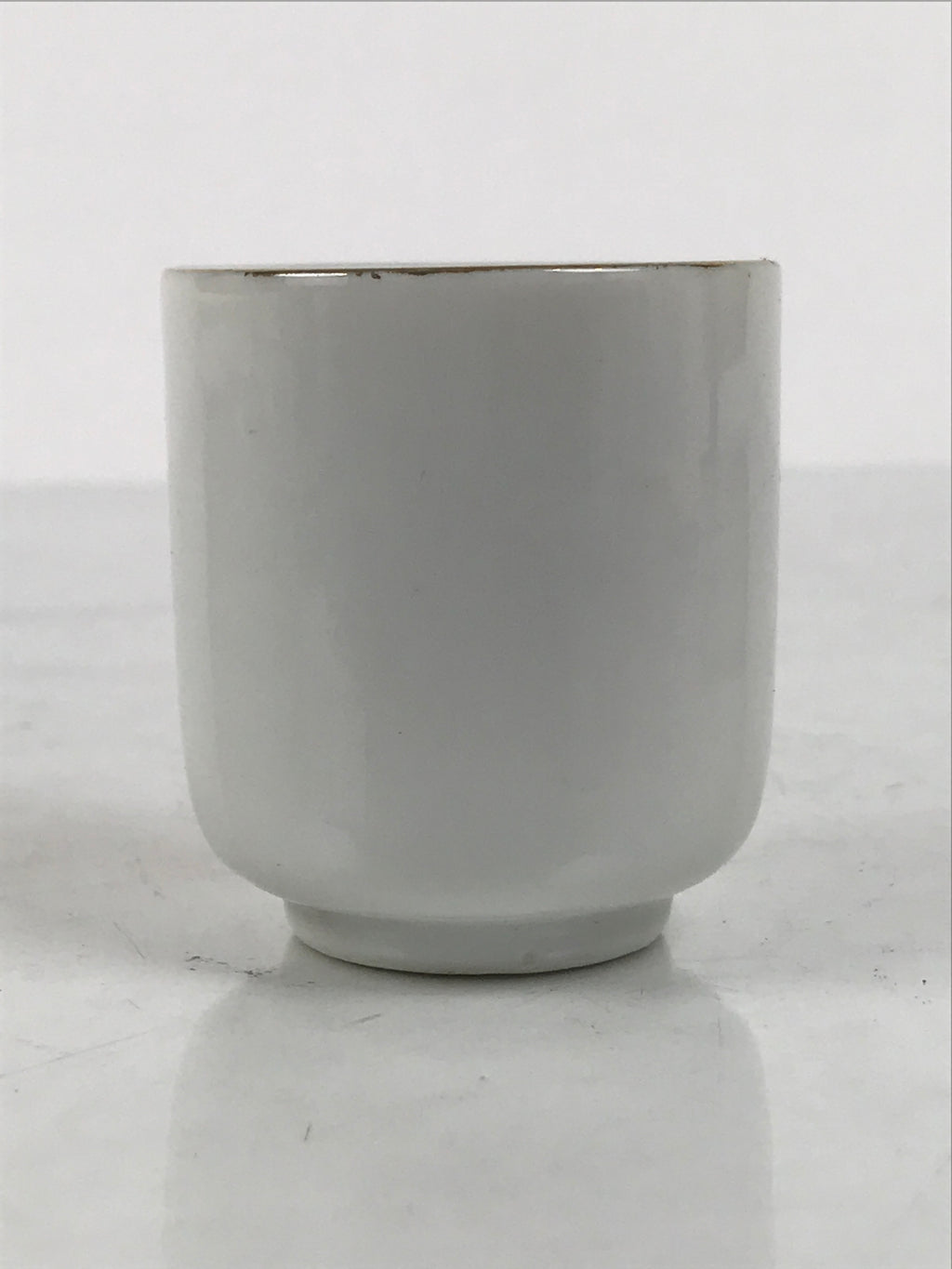 Japanese Porcelain Teacup Yunomi Buddhist Altar Offering Lotus Flower White G348-KT - Teacup-chidorivintage.com