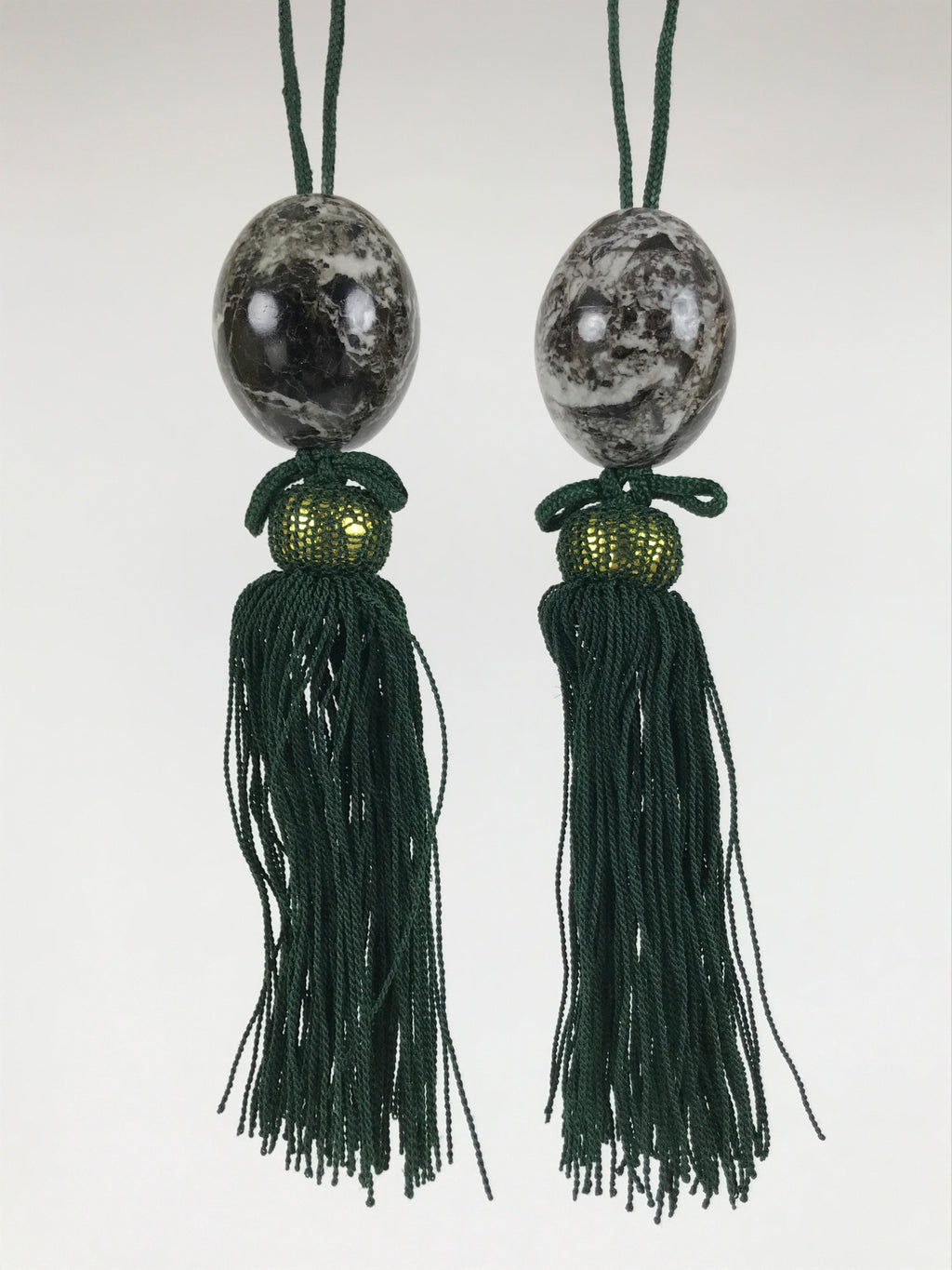 Japanese Granite Stone Hanging Scroll Weights Fuchin Kakejiku Black Green FC381-AD - Scroll Accessory-chidorivintage.com