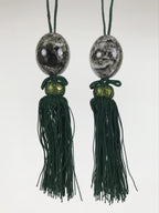 Japanese Granite Stone Hanging Scroll Weights Fuchin Kakejiku Black Green FC381-AD - Scroll Accessory-chidorivintage.com