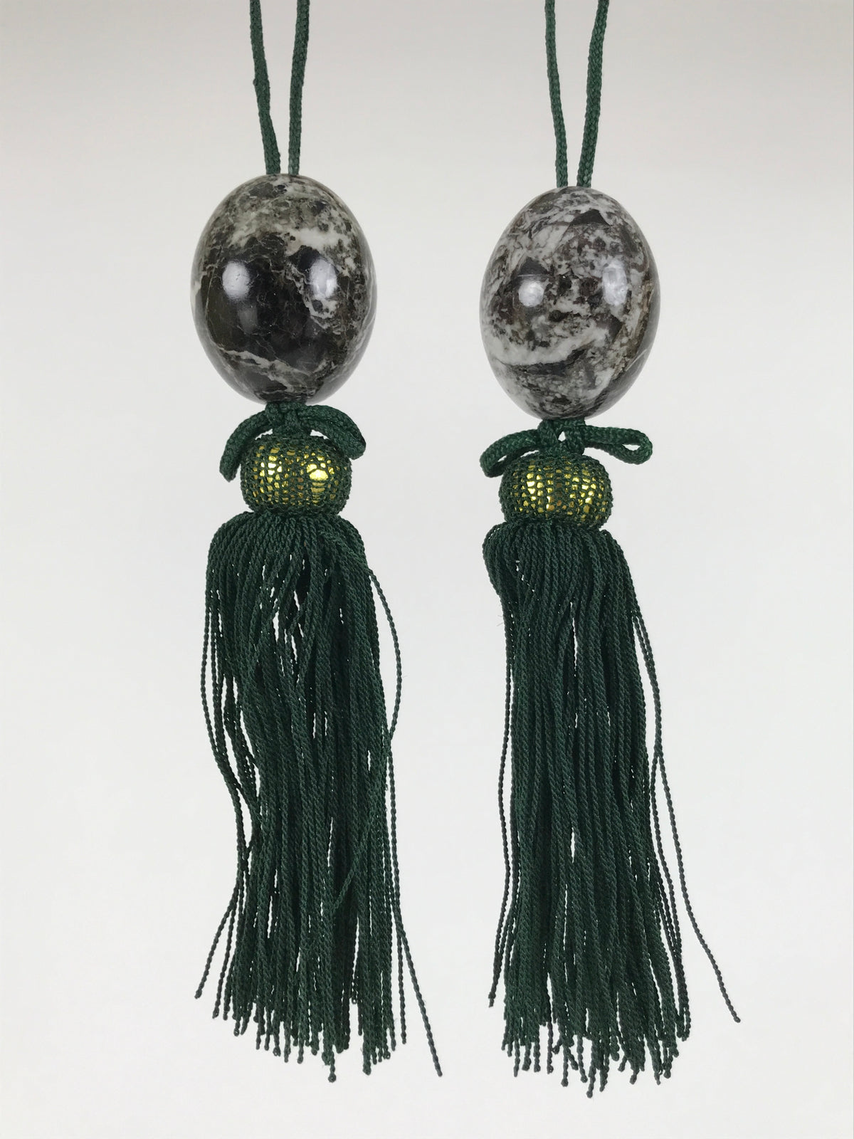 Japanese Granite Stone Hanging Scroll Weights Fuchin Kakejiku Black Green FC381-AD - Scroll Accessory-chidorivintage.com