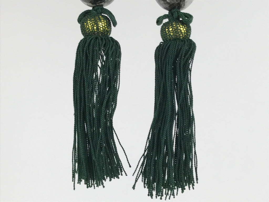 Japanese Granite Stone Hanging Scroll Weights Fuchin Kakejiku Black Green FC381-AD - Scroll Accessory-chidorivintage.com