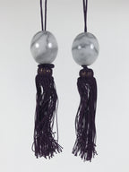 Japanese Granite Stone Hanging Scroll Weights Fuchin Kakejiku Gray Purple FC382-AD - Scroll Accessory-chidorivintage.com