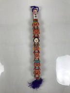Japanese Seven Lucky Gods Bamboo Clay Art Vtg Shichifukujin Wall Hanging JK952-AD-Other Display Item-chidorivintage.com