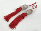 Japanese Marble Stone Hanging Scroll Weights Fuchin Kakejiku Red Tassel FC383-AD - Scroll Accessory-chidorivintage.com