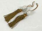 Japanese Marble Stone Hanging Scroll Weights Fuchin Kakejiku Gold Tassel FC377-AD - Scroll Accessory-chidorivintage.com