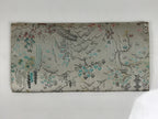 Japanese Silk Fabric Long Kimono Wallet Kashiire Silver Red Mountain Scene KB102-TX - Kimono Accessories-chidorivintage.com