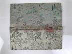 Japanese Silk Fabric Long Kimono Wallet Kashiire Silver Red Mountain Scene KB102-TX - Kimono Accessories-chidorivintage.com