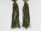 Japanese Agate Stone Hanging Scroll Weights Fuchin Kakejiku Green Tassel FC375-AD - Scroll Accessory-chidorivintage.com