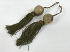 Japanese Agate Stone Hanging Scroll Weights Fuchin Kakejiku Green Tassel FC375-AD - Scroll Accessory-chidorivintage.com