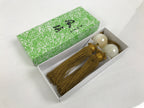 Japanese Agate Stone Hanging Scroll Weights Vtg Fuchin Kakejiku Beige Gold FC384-AD - Scroll Accessory-chidorivintage.com