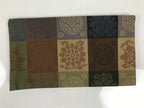 Japanese Fukusa Sutra Book Silk Cover Vtg Funeral Gift Chrysanthemum Brown BT20-TX - Other-chidorivintage.com