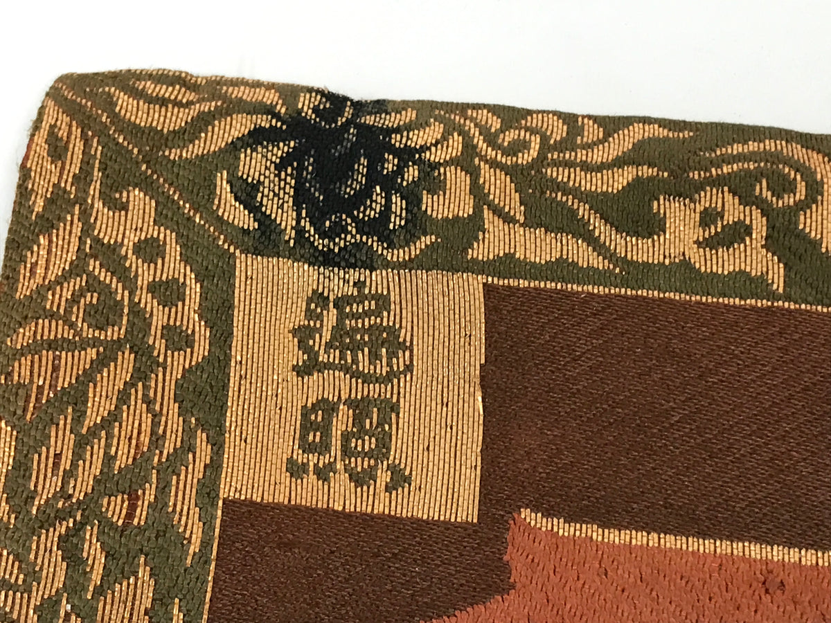 Japanese Buddhist Silk Juzu Rosary Case Koyasan Temple Kuukai Mantra Gold BT19-OT - Buddhist-chidorivintage.com