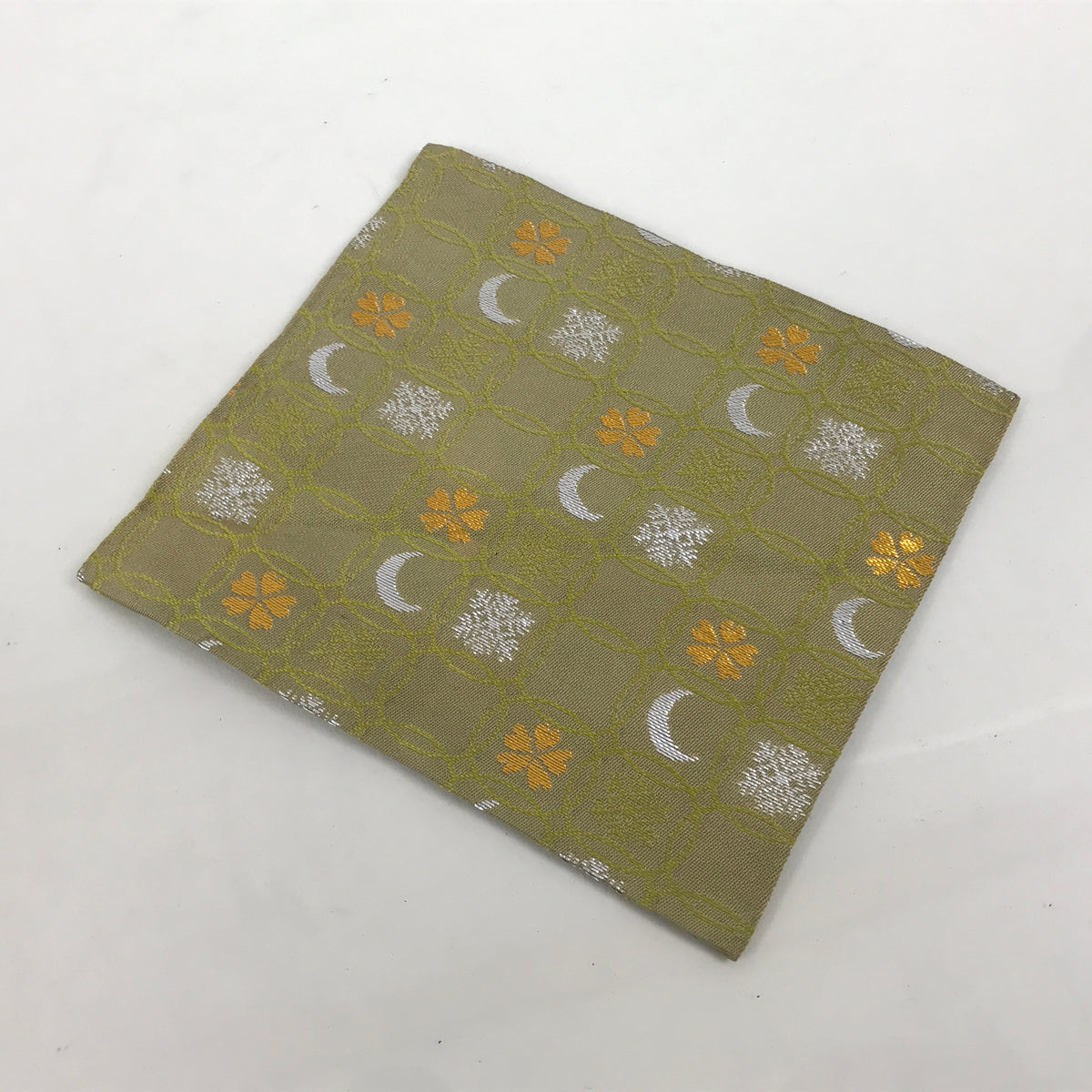 Japanese Kobukusa Fabric Tea Ceremony Silk Cloth Kitamura Tokusai Green TG213-KT - Tea Ceremony-chidorivintage.com