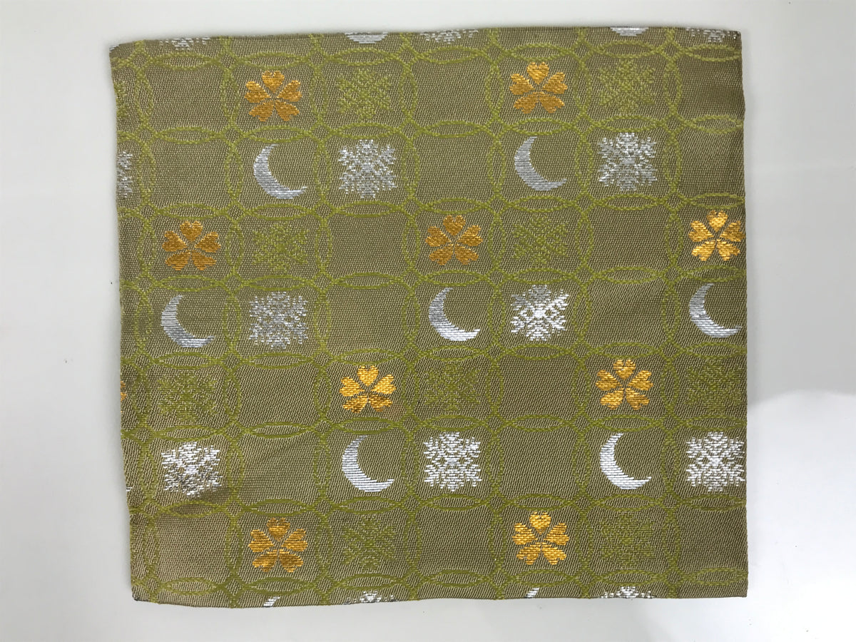 Japanese Kobukusa Fabric Tea Ceremony Silk Cloth Kitamura Tokusai Green TG213-KT - Tea Ceremony-chidorivintage.com