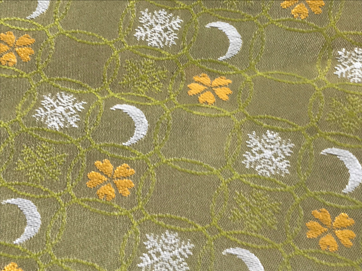 Japanese Kobukusa Fabric Tea Ceremony Silk Cloth Kitamura Tokusai Green TG213-KT - Tea Ceremony-chidorivintage.com