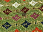 Japanese Buddhist Altar Silk Table Cloth Uchishiki Kyozukue Shippo Green BT22-OT - Buddhist-chidorivintage.com
