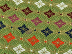 Japanese Buddhist Altar Silk Table Cloth Uchishiki Kyozukue Shippo Green BT22-OT - Buddhist-chidorivintage.com