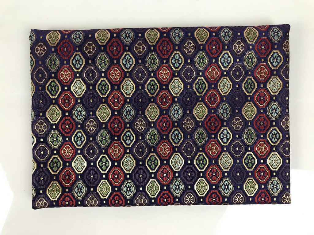 Japanese Prayer Bead Book Fabric Bag Vtg Jyuzu-Bukuro Pockets Purple Hishi BT23-OT - Buddhist-chidorivintage.com