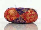 Japanese Buddhist Orin Bell Singing Bowl Fabric Pillow Vtg Purple Red Gold BT15-OT - Buddhist-chidorivintage.com