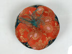Japanese Buddhist Orin Bell Singing Bowl Fabric Pillow Vtg Orange Blue Gold BT17-OT - Buddhist-chidorivintage.com