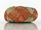 Japanese Buddhist Orin Bell Singing Bowl Fabric Pillow Vtg Orange Blue Gold BT18-OT - Buddhist-chidorivintage.com