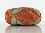 Japanese Buddhist Orin Bell Singing Bowl Fabric Pillow Vtg Orange Blue Gold BT18-OT - Buddhist-chidorivintage.com