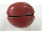 Japanese Carved Wooden Buddhist Drum Mokugyo Vtg Altar Fitting Lacquered BT42-OT - Buddhist-chidorivintage.com