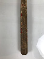 Antique Japanese Buddhist Mokugyo Drum Wooden Striker Suede Head Brown BT36-OT - Buddhist-chidorivintage.com