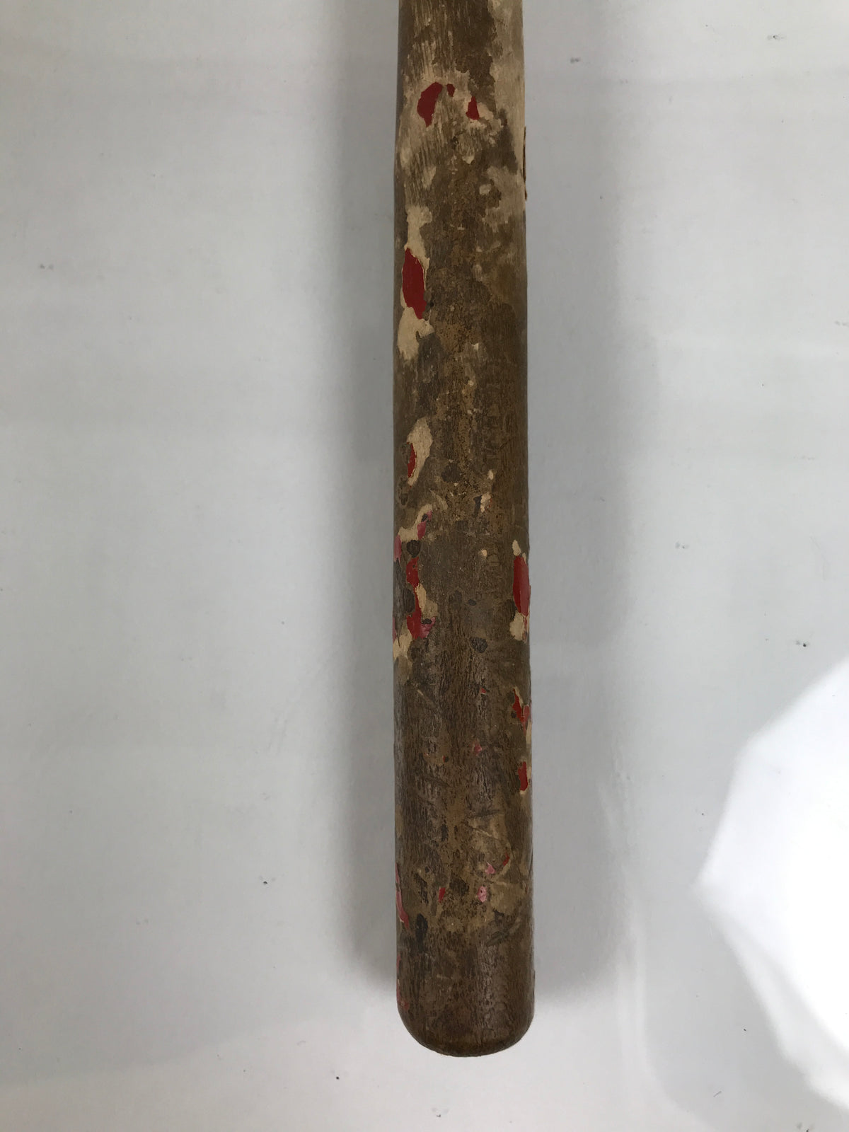 Antique Japanese Buddhist Mokugyo Drum Wooden Striker Suede Head Brown BT36-OT - Buddhist-chidorivintage.com