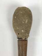 Antique Japanese Buddhist Mokugyo Drum Wooden Striker Suede Head Brown BT36-OT - Buddhist-chidorivintage.com
