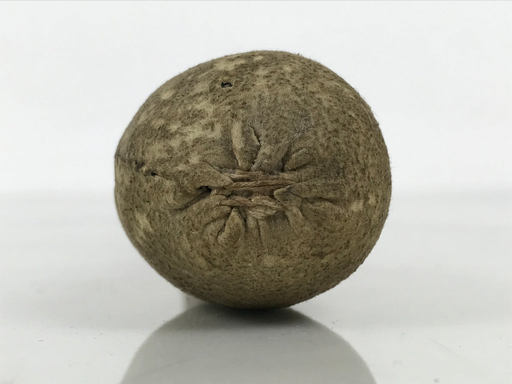 Antique Japanese Buddhist Mokugyo Drum Wooden Striker Suede Head Brown BT36-OT - Buddhist-chidorivintage.com