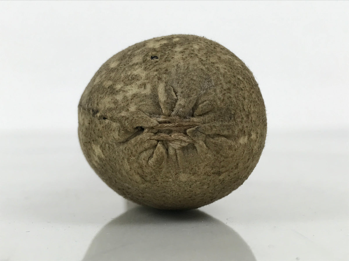 Antique Japanese Buddhist Mokugyo Drum Wooden Striker Suede Head Brown BT36-OT - Buddhist-chidorivintage.com