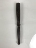 Japanese Buddhist Orin Bell Singing Bowl Wooden Striker Vtg Carved Brown BT37-OT - Buddhist-chidorivintage.com
