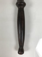 Japanese Buddhist Orin Bell Singing Bowl Wooden Striker Vtg Carved Brown BT37-OT - Buddhist-chidorivintage.com