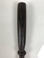Japanese Buddhist Orin Bell Singing Bowl Wooden Striker Vtg Carved Brown BT37-OT - Buddhist-chidorivintage.com