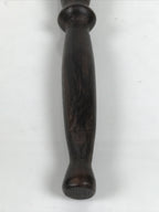 Japanese Buddhist Orin Bell Singing Bowl Wooden Striker Vtg Carved Brown BT37-OT - Buddhist-chidorivintage.com