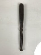 Japanese Buddhist Orin Bell Singing Bowl Wooden Striker Vtg Carved Brown BT38-OT - Buddhist-chidorivintage.com