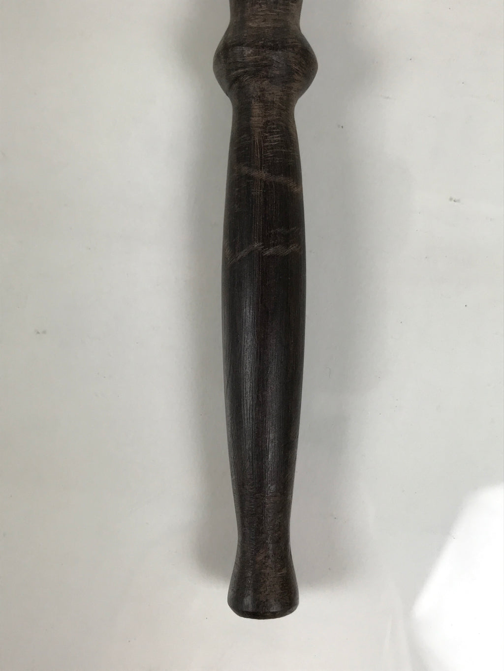 Japanese Buddhist Orin Bell Singing Bowl Wooden Striker Vtg Carved Brown BT38-OT - Buddhist-chidorivintage.com