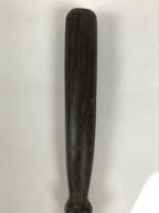 Japanese Buddhist Orin Bell Singing Bowl Wooden Striker Vtg Carved Brown BT38-OT - Buddhist-chidorivintage.com
