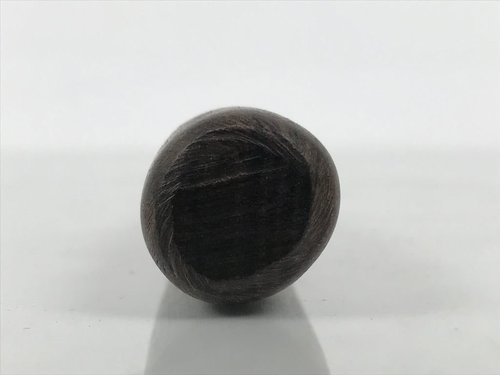 Japanese Buddhist Orin Bell Singing Bowl Wooden Striker Vtg Carved Brown BT38-OT - Buddhist-chidorivintage.com
