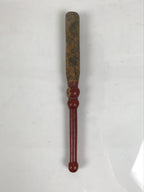 Antique Japanese Buddhist Orin Bell Singing Bowl Wooden Striker Red Lacquer BT41-OT - Buddhist-chidorivintage.com