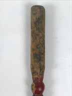 Antique Japanese Buddhist Orin Bell Singing Bowl Wooden Striker Red Lacquer BT41-OT - Buddhist-chidorivintage.com
